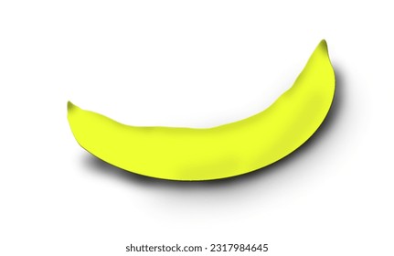 Frutos de plátano amarillos, frutos de plátano vectoriales, frutos de plátano maduros de color amarillo