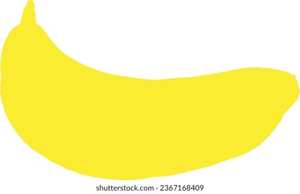 Gelbe Banane auf Hintergrund, Vektorgrafik