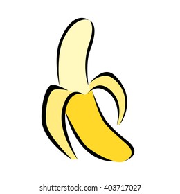 yellow banana vector