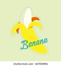 Yellow Banana Vector
