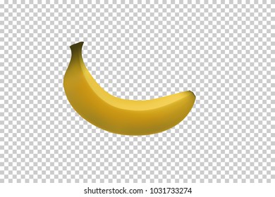 Yellow banana, vector, illustration, background
