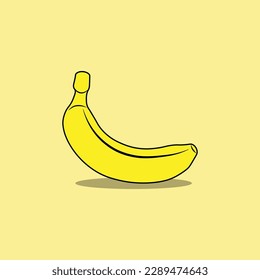 yellow banana vector illustration design