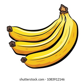 Yellow Bananas natural (Vector)
