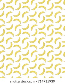 Yellow bananas seamless pattern, wallpaper, wrapping paper, printing on fabric.