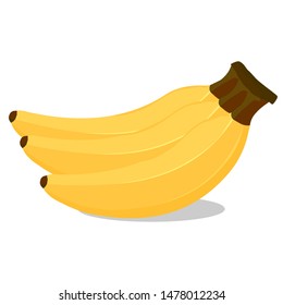 yellow bananas vector color assets