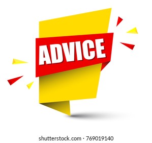 yellow banner advice