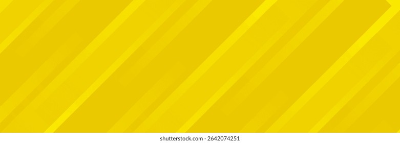 Yellow banner background with modern dynamic stripes and lines. Suitable for business banner, header, report, company, institution, party, celebration, seminar and lecture