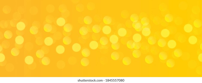 banner amarillo con diseño de efecto de luz bokek