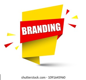 yellow banner branding