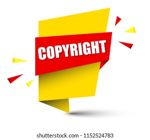 yellow banner copyright