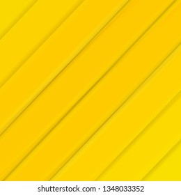 Yellow Banner With Line, Vector Illustration