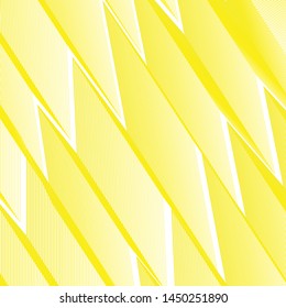 Yellow Banner With Line, Vector Illustration