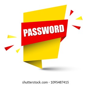 yellow banner password