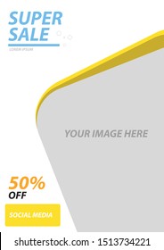 yellow banner super sell create by ANDV