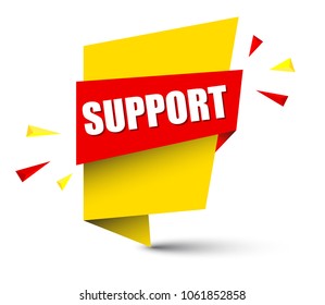 yellow banner support