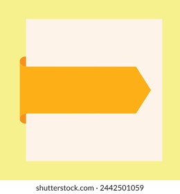 yellow banner Tags. Vector badges and labels isolated.