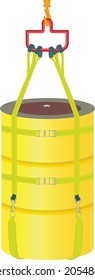 yellow barrel in standard and adjustable handling Slings 