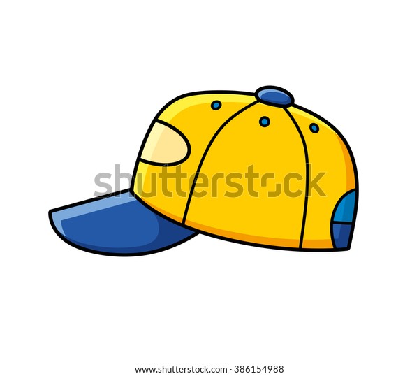 Yellow Baseball Cap Stock Vector (Royalty Free) 386154988
