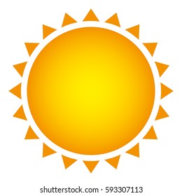 yellow beautiful sun abstract icon, vector illustracton design