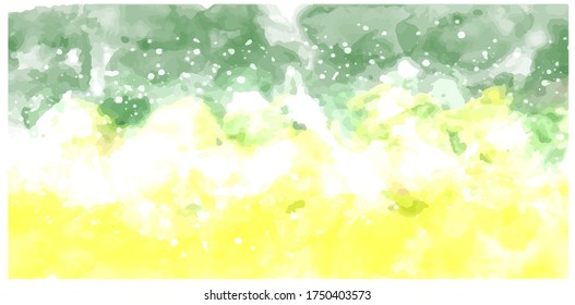 Yellow beautiful watercolor background. Watercolor colorful background abstract. Watercolor colorful, pastel color, rainbow, splash, sky, texture, wallpaper.