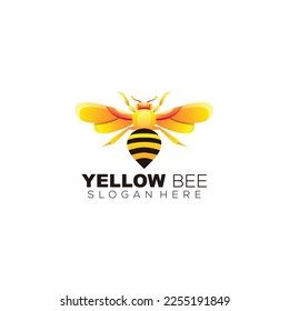 yellow bee design art illustration icon business