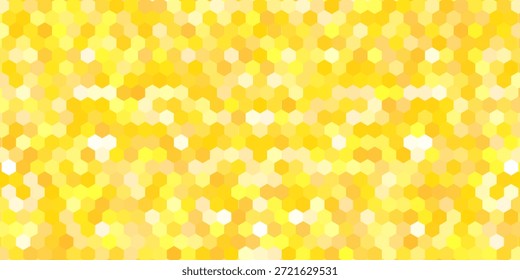 Fondo de colmena amarillo. raster hexagonal, panal, célula de mosaico, patrón de células de colmena de abejas. fondo de mosaico hexagonal gris claro