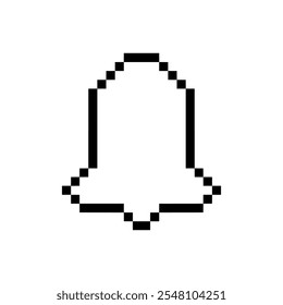 yellow bell clock pixel art
