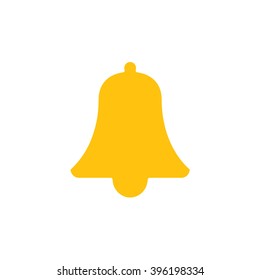 Yellow bell icon vector illustration