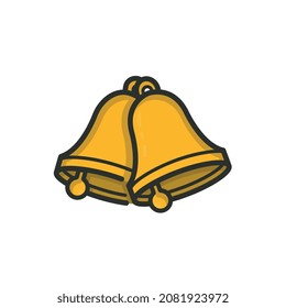 Campanilla amarilla para que suene en iglesias y otros