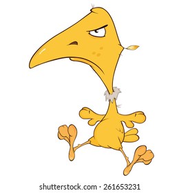 Yellow bird cartoon