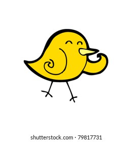 Yellow Bird Cartoon