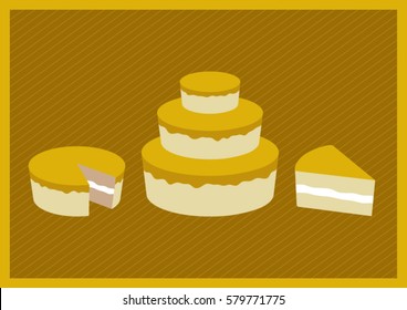 Yellow Birthday Cake