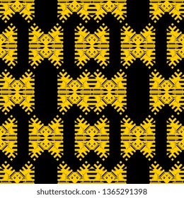 yellow black Abstract art deco grunge grid stripe halftone background pattern line vector illustration