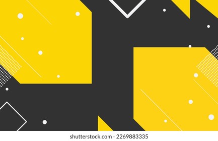 Yellow And Black Abstract Background