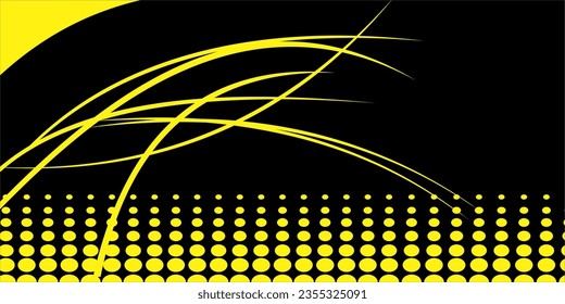 DISEÑO GRÁFICO DE ARTE DE FONDO AMARILLO Y NEGRO ABSTRACTO