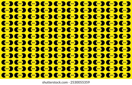 Yellow, black abstract seamless pattern background, design horizontal texture background. It is a customizable file.

