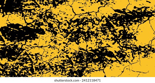 Fondo amarillo y negro con elemento de patrón de semitono de punto. Resumen del fondo de fondo de brocha. concepto retro cómico para su diseño gráfico, banner o afiche Ver Menos