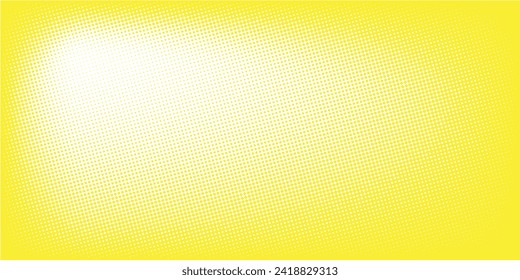 Yellow and black backdrop with dot halftone pattern element. Abstract brush grunge background. retro comic concept for your graphic design, banner or poster.