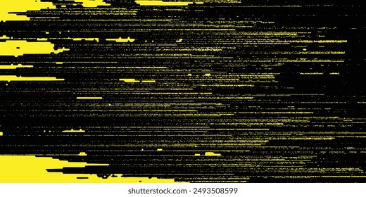 Yellow and black backdrop with dot halftone pattern element. Abstract brush grunge background. retro comic concept for your graphic design, banner or poster See Less