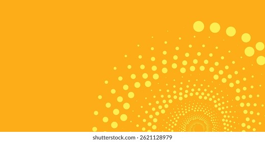 Plano de fundo amarelo e preto com elemento de padrão de meio-tom de ponto. Fundo grunge pincel abstrato. vetor eps10