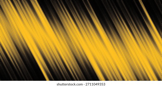 Fondo amarillo y negro con elemento de patrón de semitono de punto. Fondo Abstractas del grunge del cepillo. concepto cómico retro para su Diseño gráfico, Anuncio o cartel

