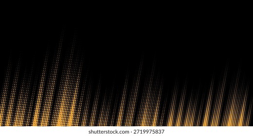 Fondo amarillo y negro con elemento de patrón de semitono de punto. Fondo Abstractas del grunge del cepillo. concepto cómico retro para su Diseño gráfico, Anuncio o cartel.