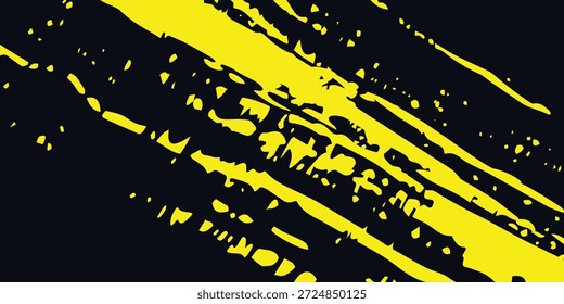 Gelbe und schwarze Kulisse mit einem Rasterelement. Abstrakter farbiger Hintergrund. Retro Comic Konzept für Ihr Grafikdesign, Banner oder Poster. Vektorgrafik.

