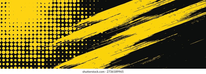 Fondo amarillo y negro
