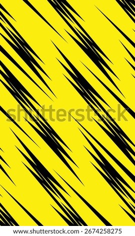 Yellow and black background abstract lightning ornament pattern