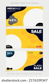 Color de fondo negro amarillo con formas geométricas para publicaciones en medios sociales, historias y anuncios en Internet. Ilustración del vector