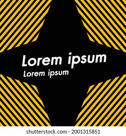 yellow black background cover design