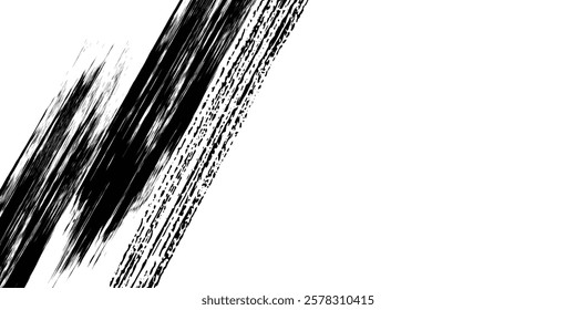 Yellow and black background with halftone dot pattern elements. Abstract brush grunge background. vector ilustration