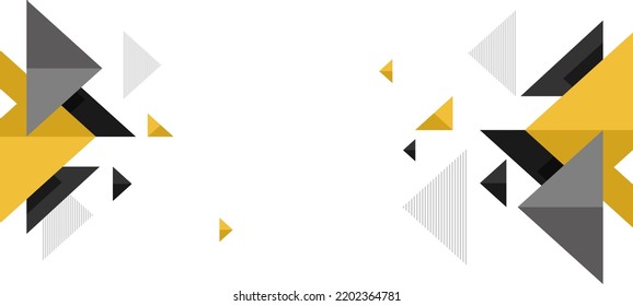 Yellow and black banner background premium vector abstract graphic design banner pattern background