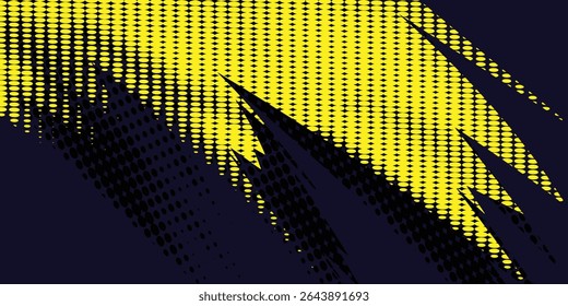 Fundo de textura gradiente gradiente do padrão de cor amarelo, preto e azul. 